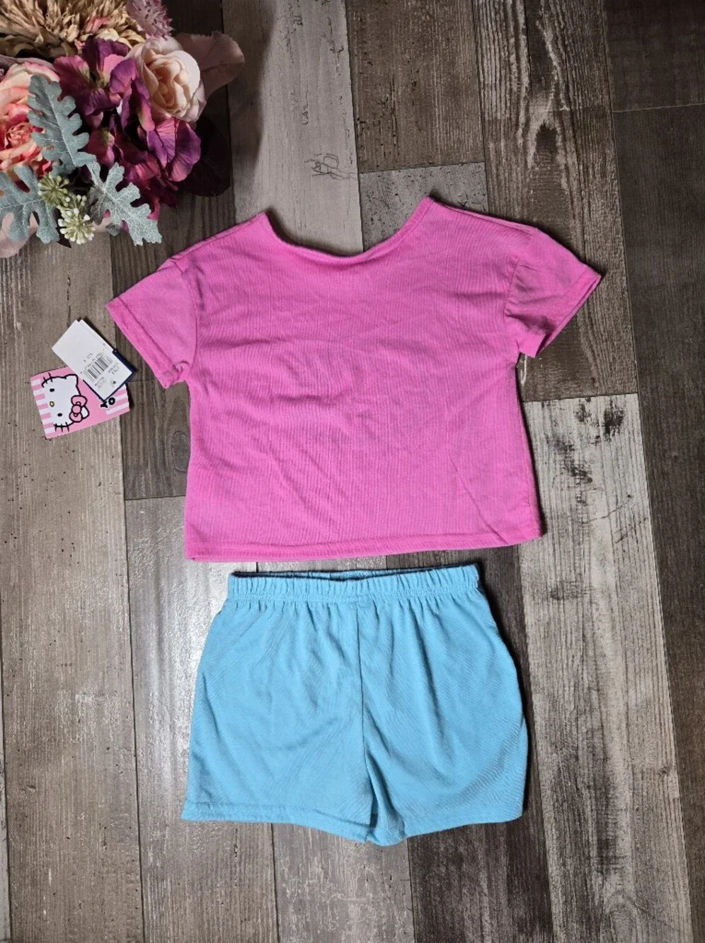 NWT Hello Kitty Kids Pink/Blue 2pc Pajama Set – Size 4
